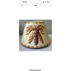 Yankee Candle Large Jar Topper Shade 3D Indian Corn Harvest /Fall /Thanksgiving